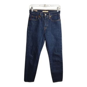 Levis Premium High Waist Wedgie Hidden Button Fly Rodeo‎ Preppy Boho Jean 26